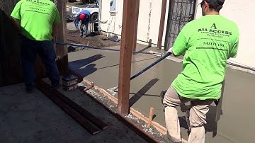 Concrete Contractor Using Edger & Float; Fairfield, CA - All Access 510-804-4646
