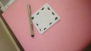 Introduction to Zentangle and Tangle Crescent Moon