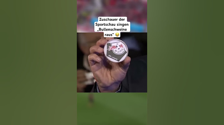 Bei der DFB Pokal Auslosung 2015 singen zuschauer der Sportschau „Bullenschweine raus" #dfbpokal
