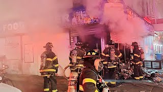 FDNY BOX 1456 ~ FDNY BATTLING 4TH ALARM LITHIUM ION BATTERY FIRE ON ADAM CLAYTON POWELL BOULEVARD.