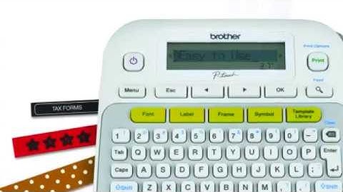 Brother P-touch Label Maker PTD210 One-Touch Keys, Multiple Font Styles