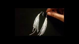 Şık Gümüş Boncuk Küpe Yapımıearring-Takı Tasarımı