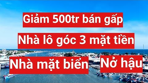 Bán Nhà Lô Góc 3 Mặt Tiền Phường Đông Hải, Mặt Biển Phan Rang - Giảm 500tr, Chỉ 3 Tỷ