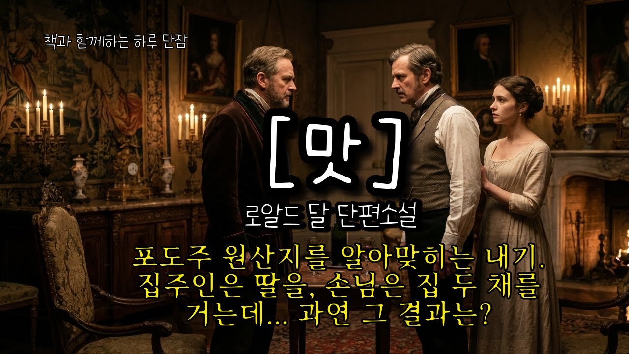 포도주 원산지를 알아맞히는 내기. 집주인은 딸을, 손님은 집 두 채를 거는데... 과연 그 결과는? [맛] 로알드 달  