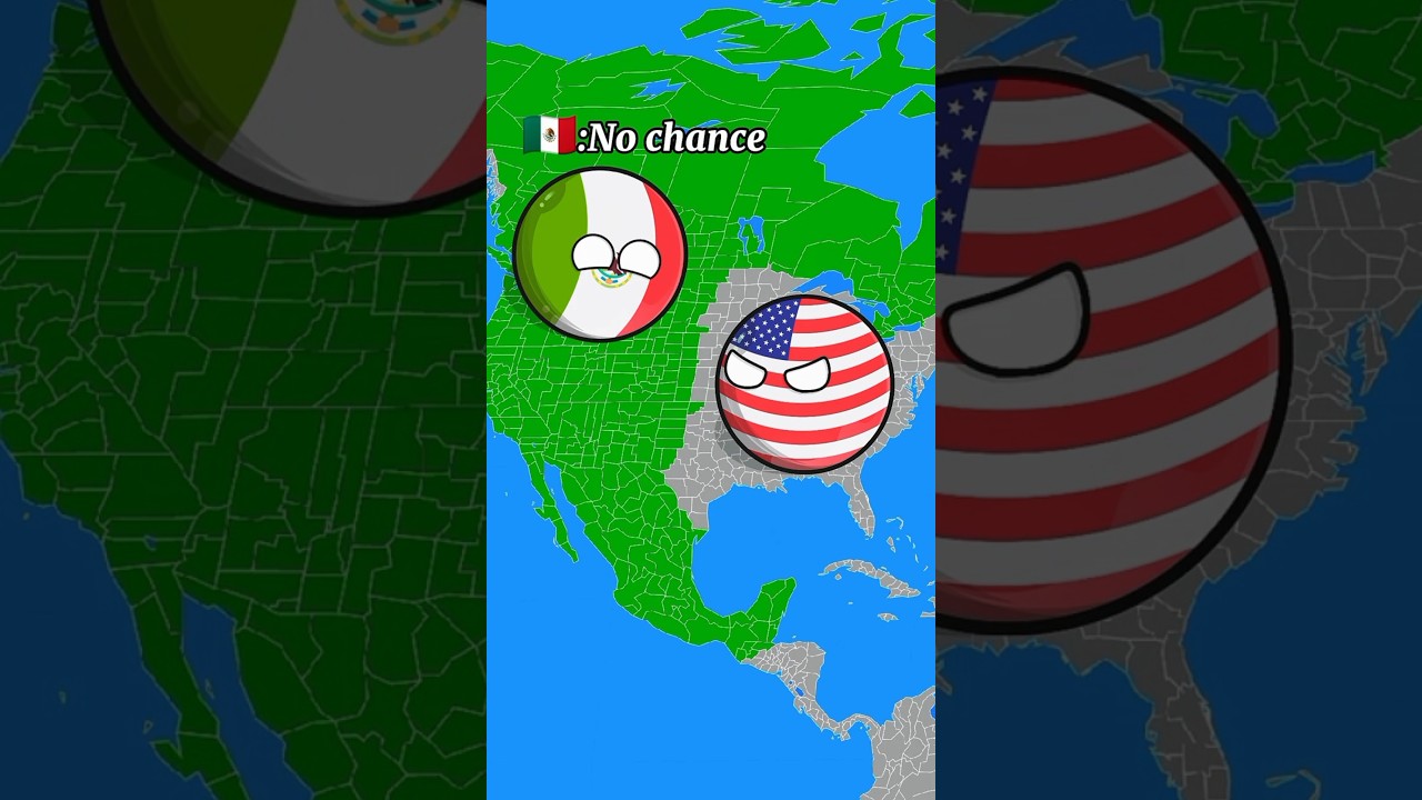 What if World restart ? 😱 USA vs Mexico #shorts #geography #countryballs
