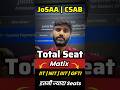 GOOD NEWS🚨 IIT/NIT/IIIT/GFTI Seats INCREASED😳✅ | JOSAA Counselling 2026 Seat Matrix #josaa #csab