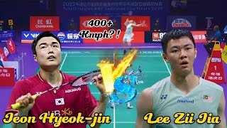 {Highlights} Jeon Hyeok-jin (KOR) vs Lee Zii Jia (MAS) | SUDIRMAN CUP 2023