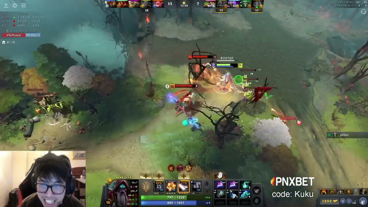 PSG.LGD.Ame gets mad at Bulba in a pub game