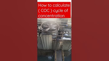 All About Cooling tower || Calculation of Cycle of concentration ||