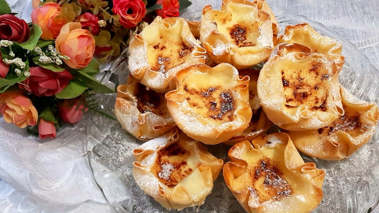 TORTINHA DE CREME! RECEITA PRÁTICA, SIMPLES, RÁPIDA E DELICIOSA. CREME DE NATA. Jazete Paulista.