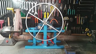 HOW TO MAKE A HOMEMADE ROLLER BENDER ROLLER BENDER ROLLER MECHINE RING MACHINE রিং করা মেশিন