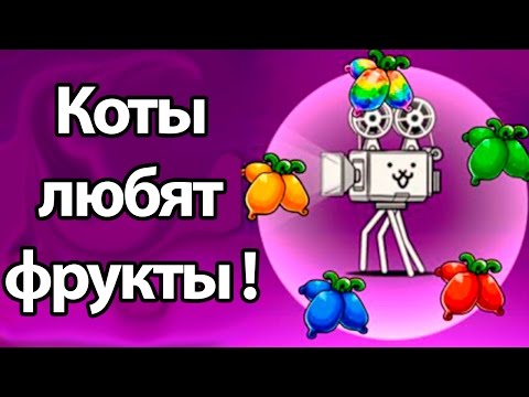 Видео: Коты любят фрукты ! ( Battle Cats )