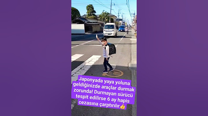 japonyada yaya geçidinde durmazsaniz 6 ay hapis cezası var #traffic #yaya #ceza