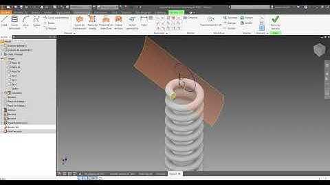 Resorte de Tracción y Animación Inventor