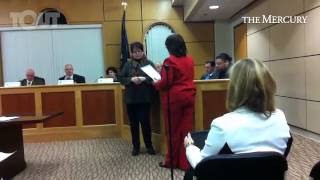 Mayor Sharon Thomas declaring April 24 as Pay it Forward Day in #Pottstown #PBC @Mercuryx