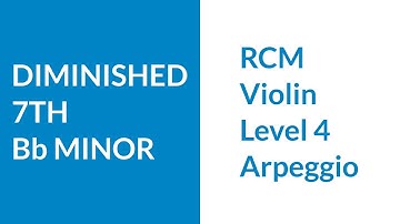 RCM Level 4 Diminished 7th Bb Minor