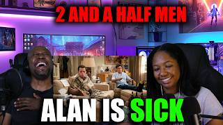Two and a Half Men  -Alan is sick & Charlie Scores a Date  (Reaction)