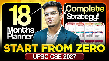 Detailed 18-Month Blueprint for UPSC CSE 2027 by Dr. Shivin Chaudhary Sir | Sarrthi IAS