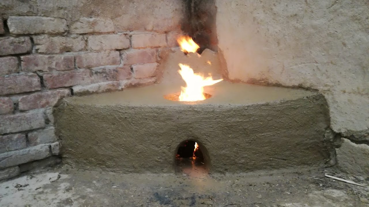 How to make a clay stove Matti ka Chulha Primitive Technology Village