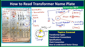 How to read Transformer name plate full detailed video