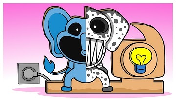 Smiling Critters but Zoonomaly Monster Elephant Cardboard (Poppy Playtime Chapter 3 animation)