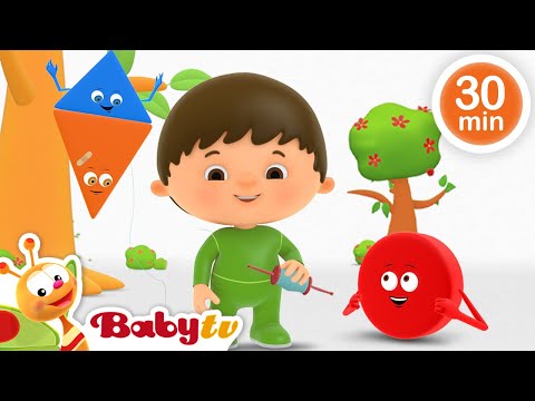 Charlie beleeft avonturen met zijn vrienden de vormen 🔴 🟩   | Kindertekenfilms @BabyTVNL