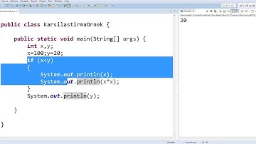 Programlama Karşılaştırma Kullanımı - 1 (if kullanımı)