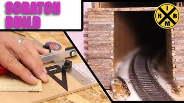 058 (PT1): Scratch Built Wooden Tunnel Portal For Model Railroad Layout