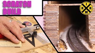 058 (PT1): Scratch Built Wooden Tunnel Portal For Model Railroad Layout