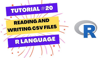 Reading and Writing CSV Files in R language (A short little video)