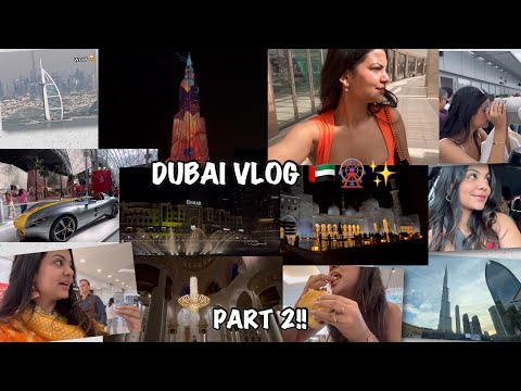 DUBAI VLOG: part 2 🇦🇪🚀🎡 Burj Khalifa | Palm Jumeirah | Ferrari World | Grand Mosque | Fountain