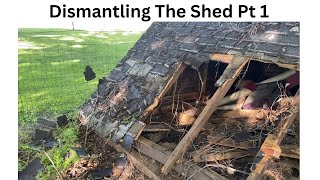 Dismantling The Shed Pt 1 | #diy #diyproject #diyrenovation