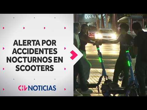 Video Accidentes nocturnos en scooters eléctricos: Jóvenes los usarían bajo la influencia del alcohol