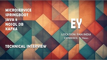 SELECTED? | EY | Java microservice spring boot real time interview | Real time interview