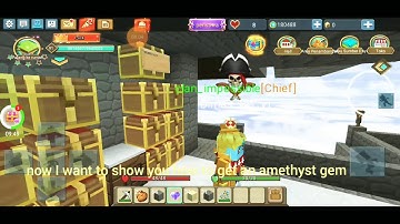 How to get amethyst gem in sky block blockman go #blocky mods
