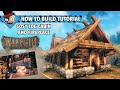 Valheim - How to build a Viking House - Log Cabin (Building Guide)