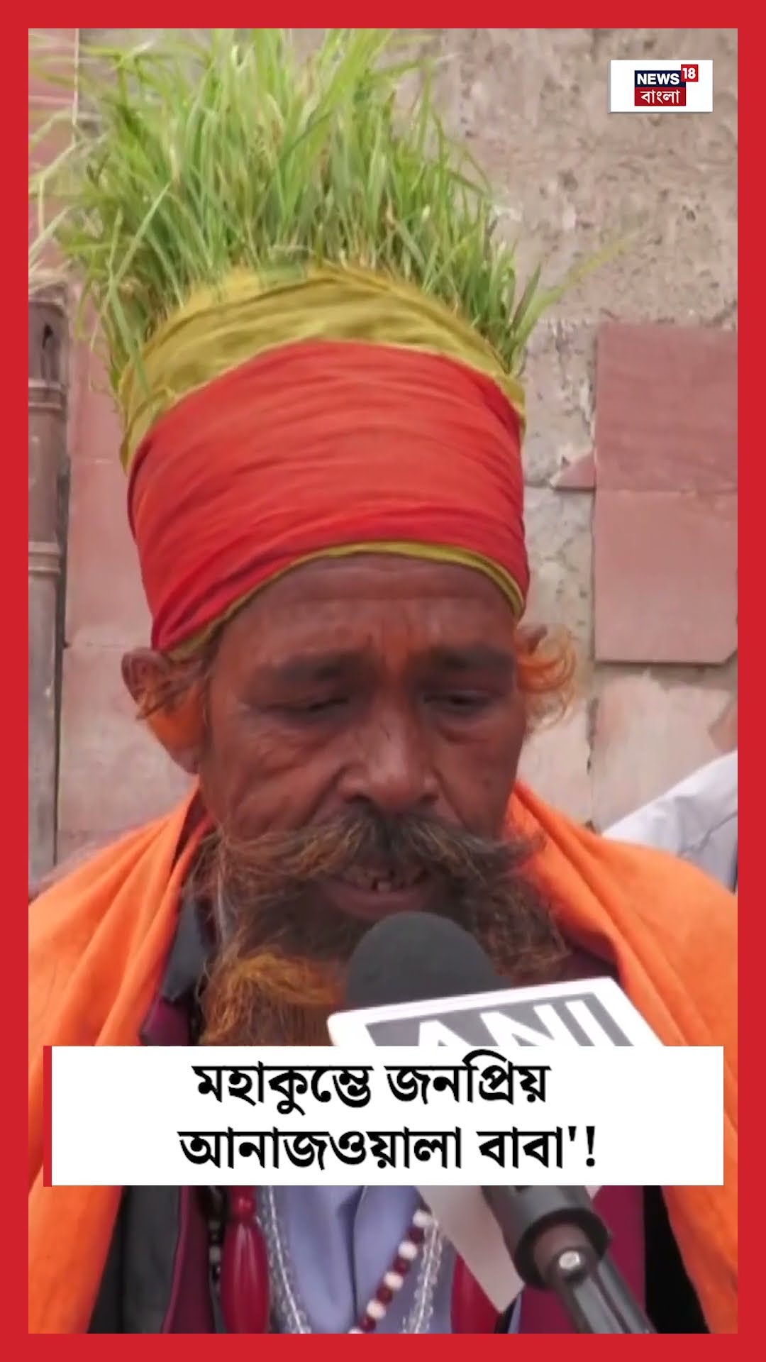 Maha Kumbh 2025 এ জনপ্রিয় 'Anajwala Baba'! । N18S । #shorts