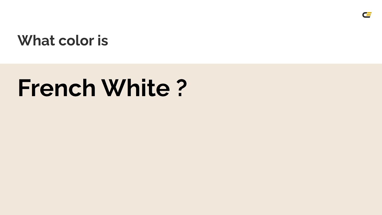 French White color 