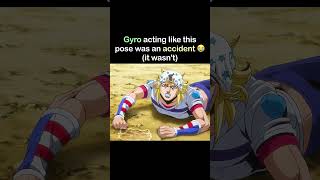 Gyro's pose #jjba #jojo