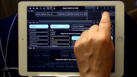 DRUM SESSION - How To Insert Splits Into Your Patterns - iPad Tutorial