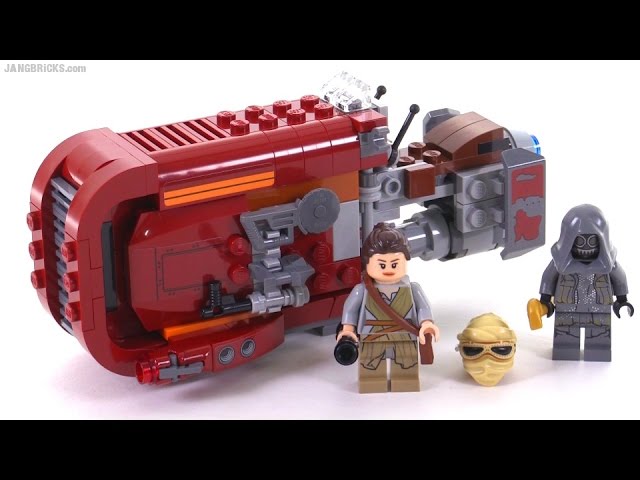 Faial Estéril Hacer LEGO Star Wars Rey's Speeder review! 75099 - YouTube