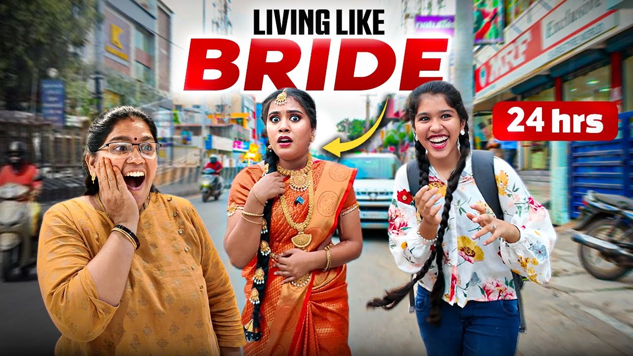 Akka Became BRIDE For 24 Hrs FUN Overloaded Challenge Ammu akka-became-bride-for-24-hrs-fun-overloaded-challenge-ammu