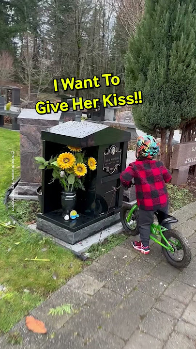 Little Boy Visits His Mom's Grave 😭