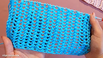 Двухсторонний однорядный ажурный узор 634 Узоры спицами