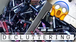 DECLUTTERING 🔪 Me DESHAGO de más de la MITAD de mis LABIALES 💄🗑 (Parte 1)