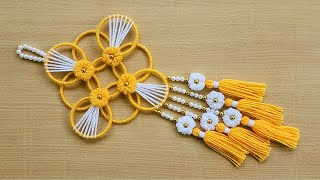 Bangle Wall Hanging - Diy Wall Decor Craft - Old Bangles Craft Idea - Craft Ideas - Diy Home Decor