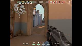 1v5 Clutch Ace | Gameplay at 40-50 fps | Valorant