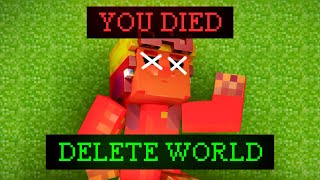 Minecraft But If You Die, Its Game Over