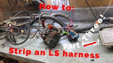 LS 4.8 5.3 6.0 wiring harness rework for standalone application, 4L60E, using stock fuse block. P3