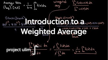 Introduction to a Weighted Average Using Integration | Single Variable Calculus | Project Ulim